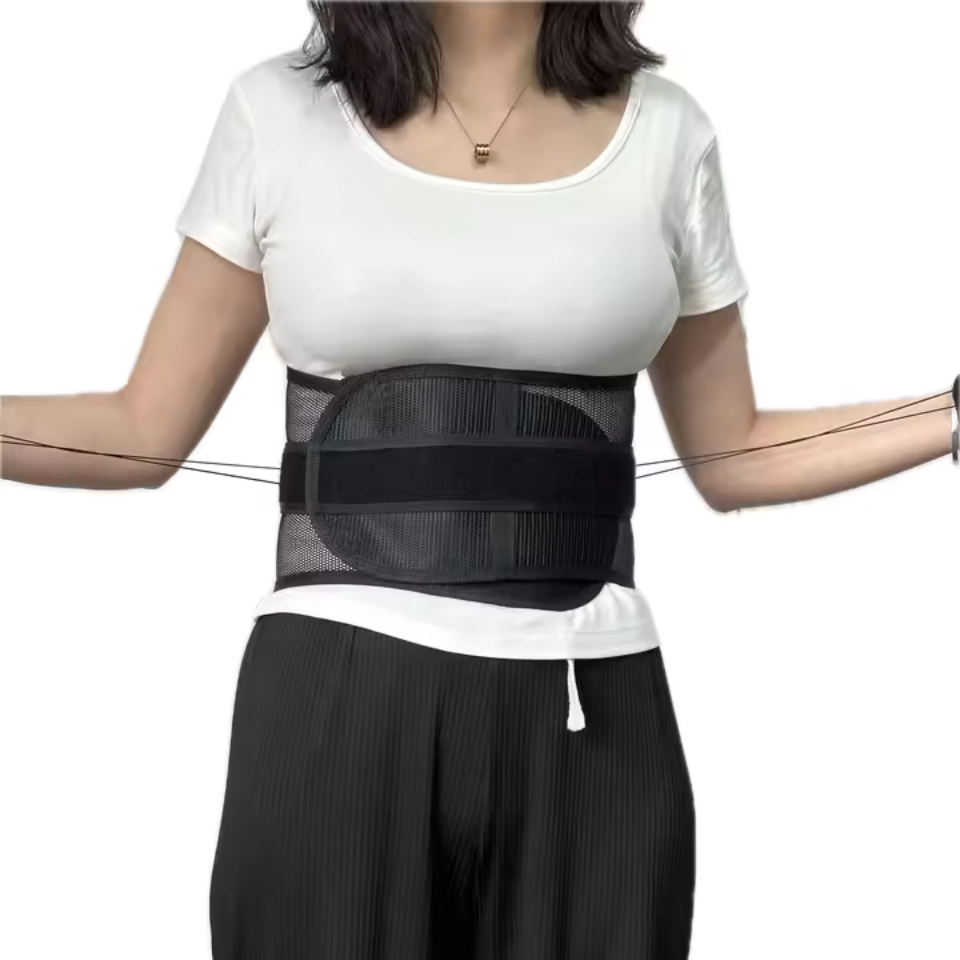 Muscles Rise Adjustable Lumbar Support Belt – Breathable Waist Brace for Back Support & Comfort