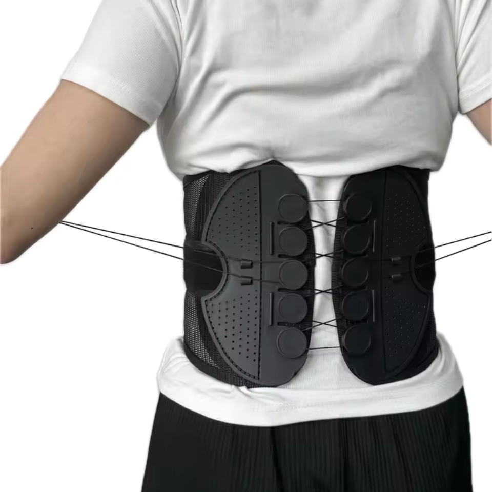 Muscles Rise Adjustable Lumbar Support Belt – Breathable Waist Brace for Back Support & Comfort