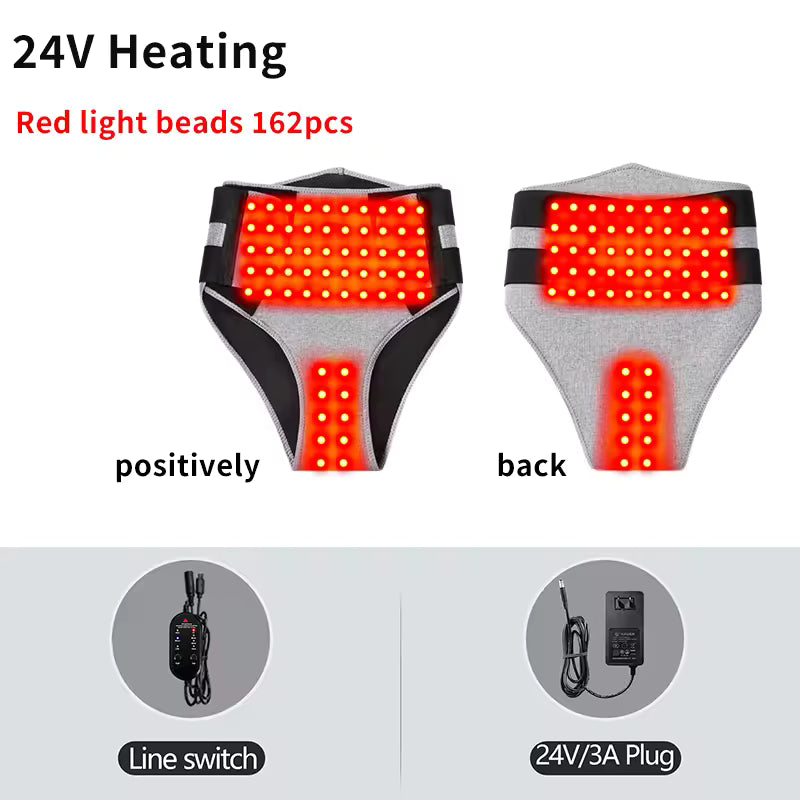 Muscles Rise Heated Menstrual Relief Belt – Red Light Therapy & Abdominal Massage for Comfort and Warmth