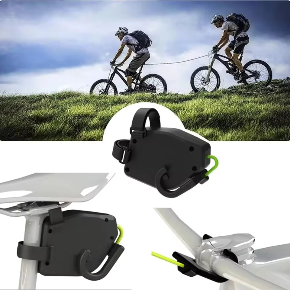 Muscles Rise Portable Bicycle Tow Rope – Elastic Bike Traction System for Parent-Child Cycling & Outdoor Adventures