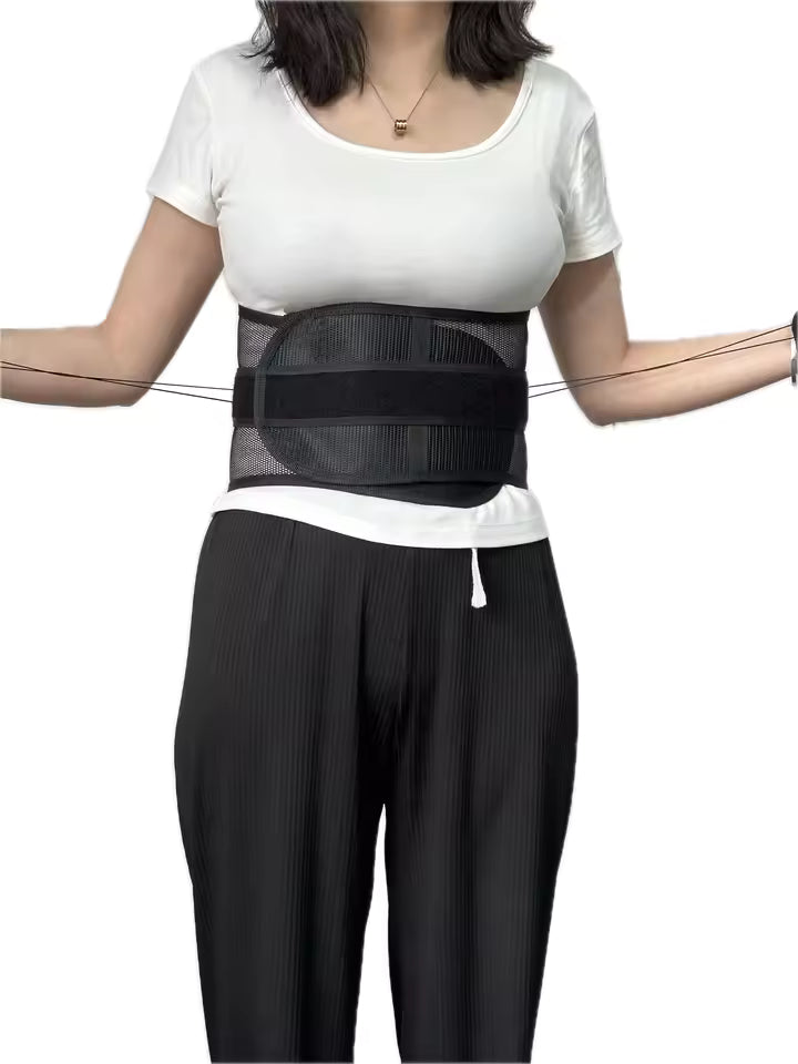 Muscles Rise Adjustable Lumbar Support Belt – Breathable Waist Brace for Back Support & Comfort