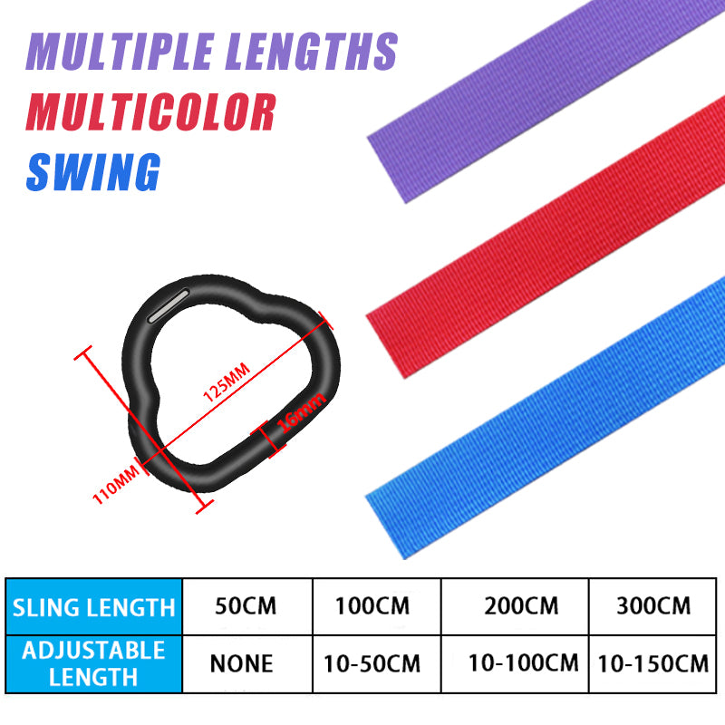 Muscles Rise Gymnastics Rings with Adjustable Straps – Non-Slip Fitness Rings for Kids & Family Training