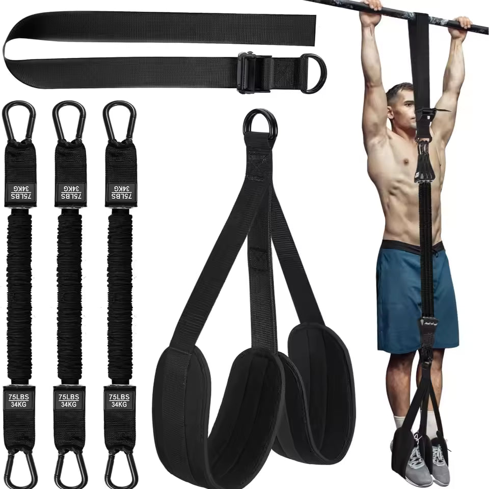 Muscles Rise Pull-Up Assistance Resistance Bands Set – Strength Training, Stretching & Full Body Workouts