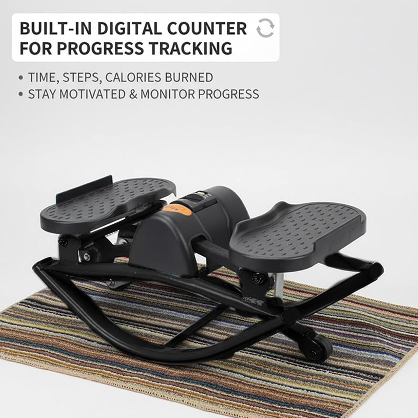 Muscles Rise Silent Lateral Stepper with Pull Rope | Full-Body Home Workout