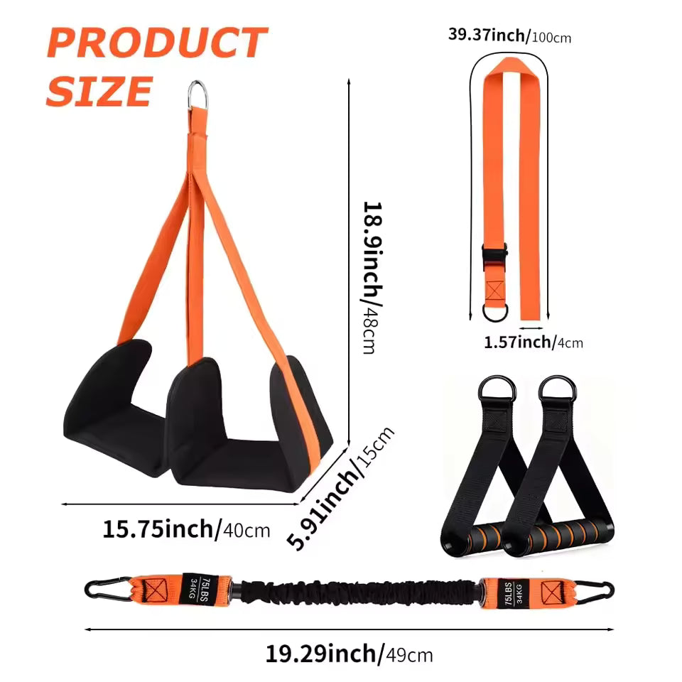 Muscles Rise Pull-Up Assistance Resistance Bands Set – Strength Training, Stretching & Full Body Workouts