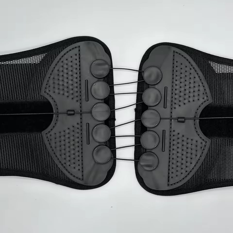 Muscles Rise Adjustable Lumbar Support Belt – Breathable Waist Brace for Back Support & Comfort