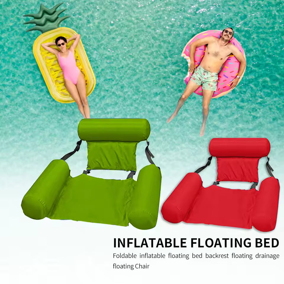 Muscles Rise Inflatable Pool Hammock Float – Floating Water Lounge for Swimming Pools, Beach & Summer Relaxation