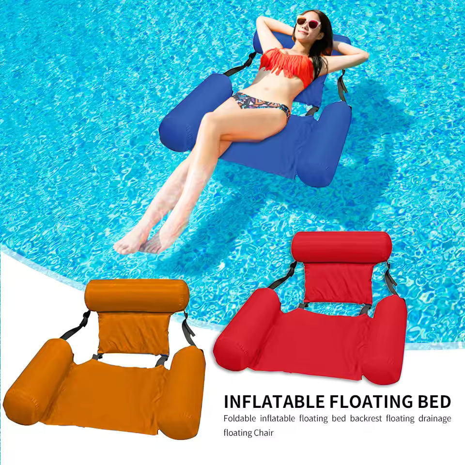 Muscles Rise Inflatable Pool Hammock Float – Floating Water Lounge for Swimming Pools, Beach & Summer Relaxation