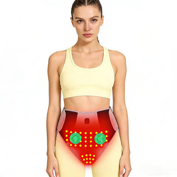 Muscles Rise Heated Menstrual Relief Belt – Red Light Therapy & Abdominal Massage for Comfort and Warmth