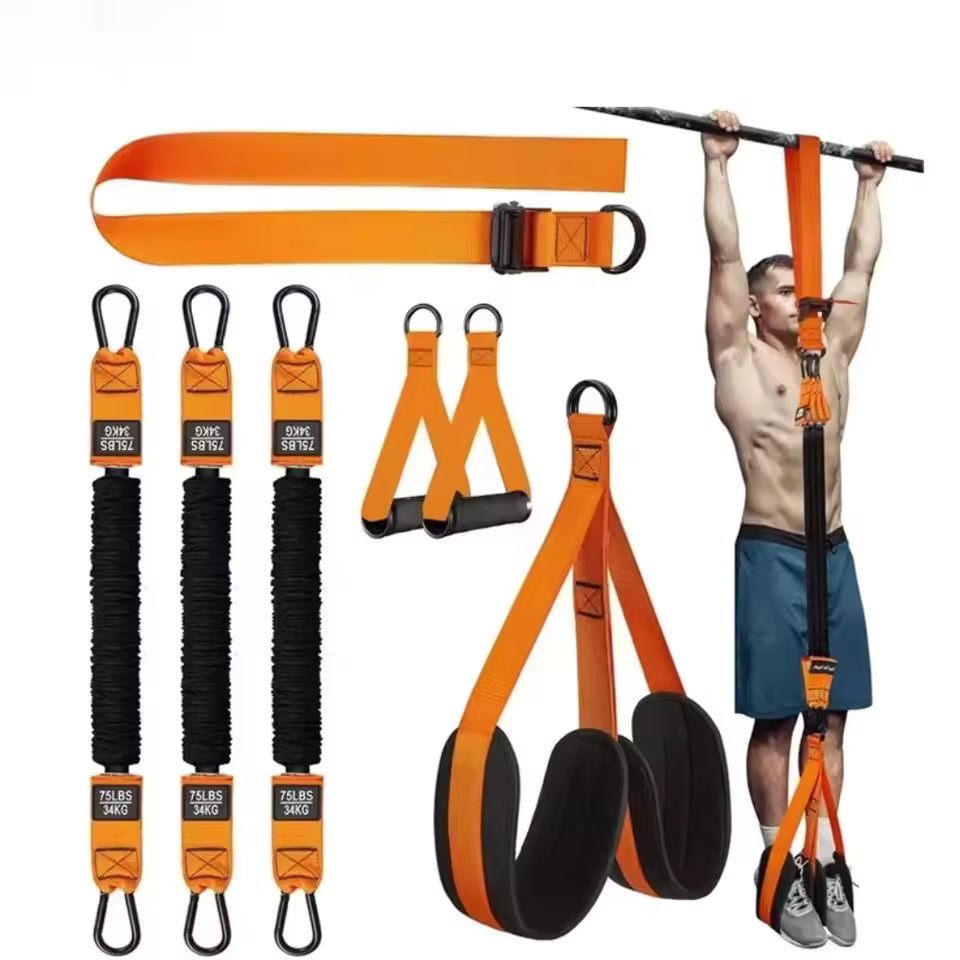 Muscles Rise Pull-Up Assistance Resistance Bands Set – Strength Training, Stretching & Full Body Workouts