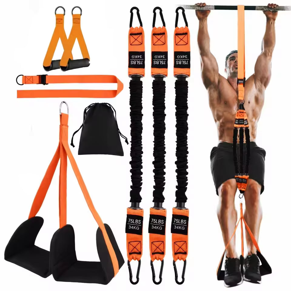 Muscles Rise Pull-Up Assistance Resistance Bands Set – Strength Training, Stretching & Full Body Workouts