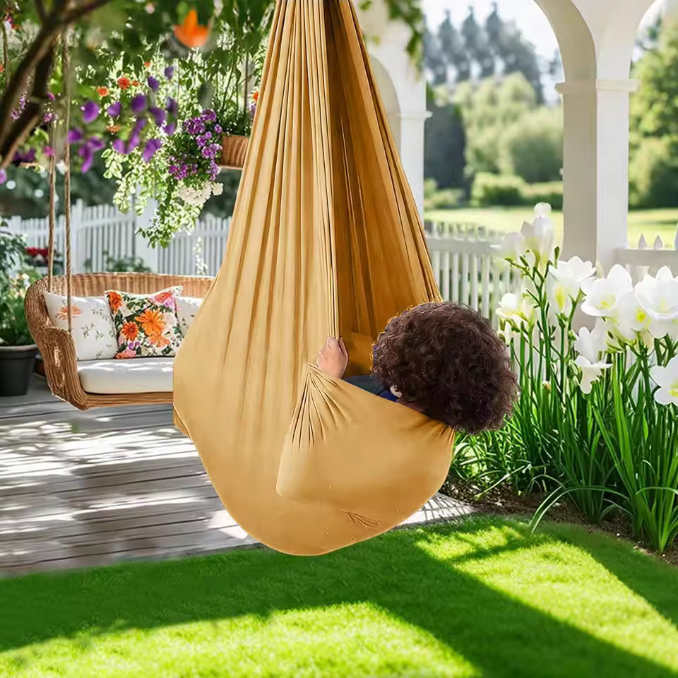 Muscles Rise Sensory Swing Hammock – Adjustable Indoor & Outdoor Relaxation Swing for Kids