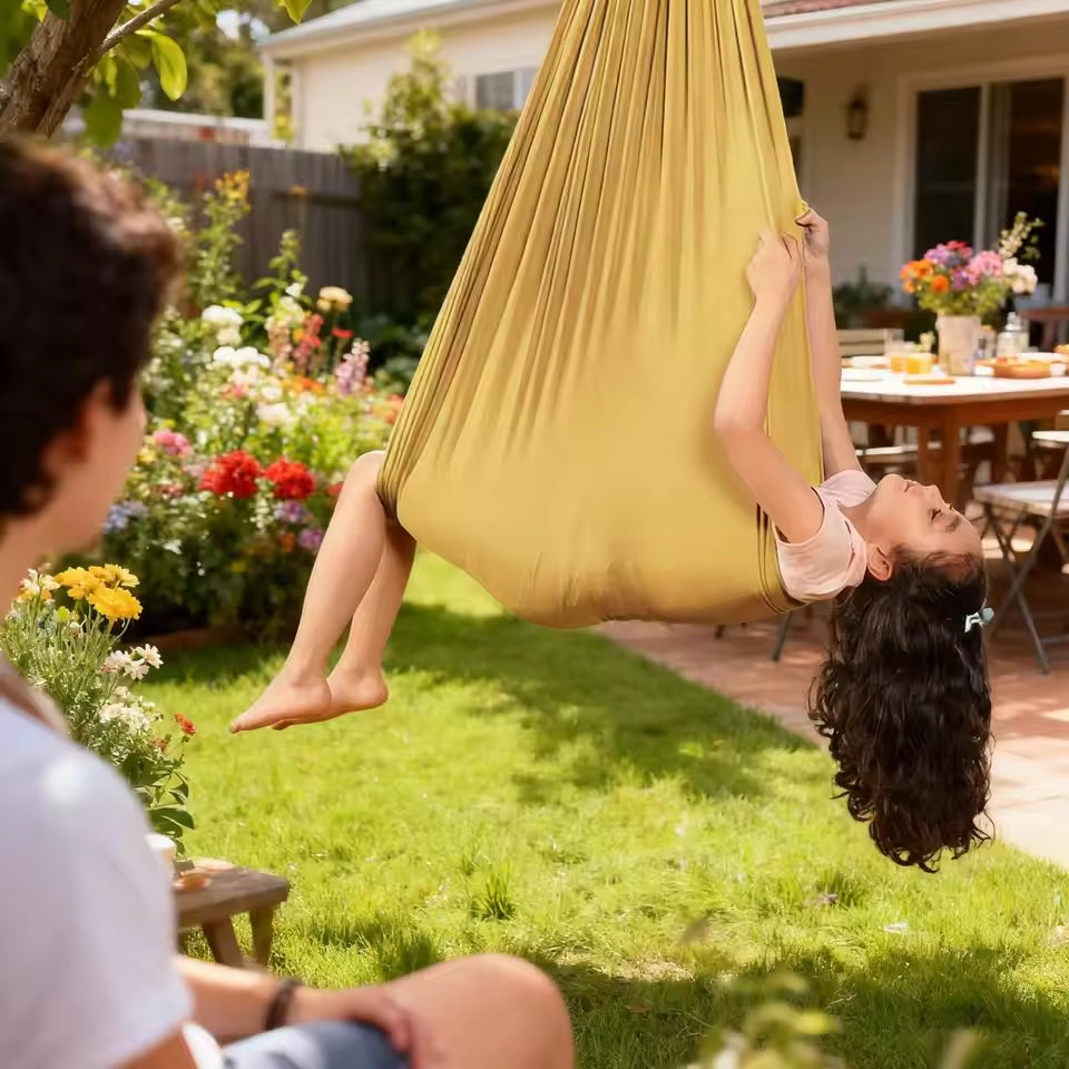 Muscles Rise Sensory Swing Hammock – Adjustable Indoor & Outdoor Relaxation Swing for Kids