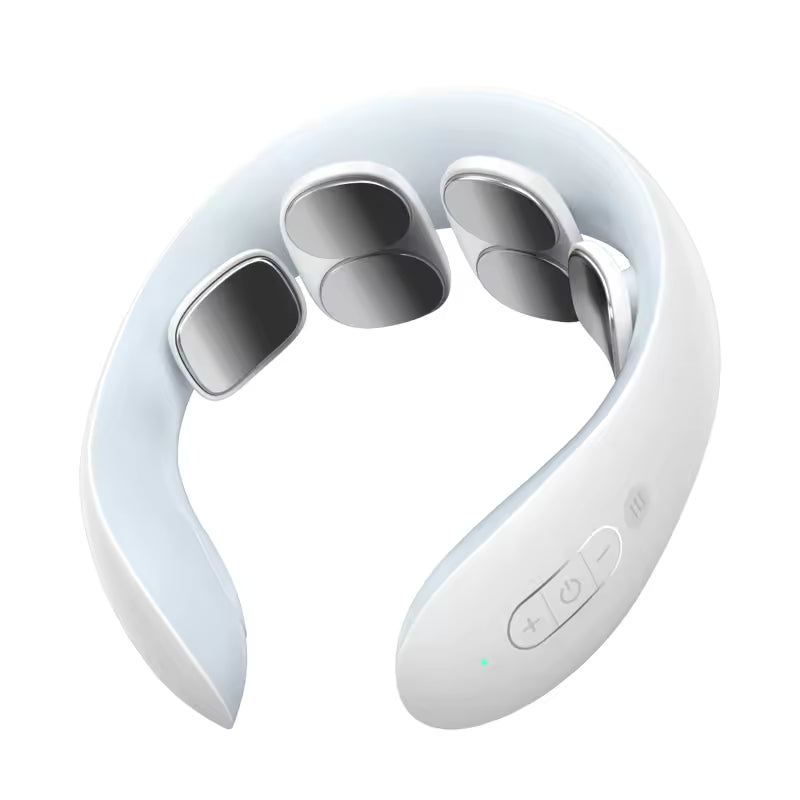 Muscles Rise Smart Neck Massager – Rechargeable Pulse Therapy Device with Heat & Vibration Massage