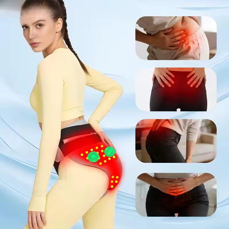 Muscles Rise Heated Menstrual Relief Belt – Red Light Therapy & Abdominal Massage for Comfort and Warmth