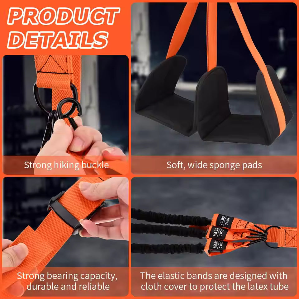 Muscles Rise Pull-Up Assistance Resistance Bands Set – Strength Training, Stretching & Full Body Workouts