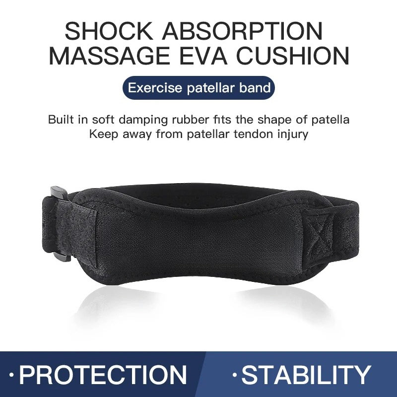 Muscles Rise Adjustable Patellar Tendon Knee Strap – Compression Support Brace for Basketball & Sports
