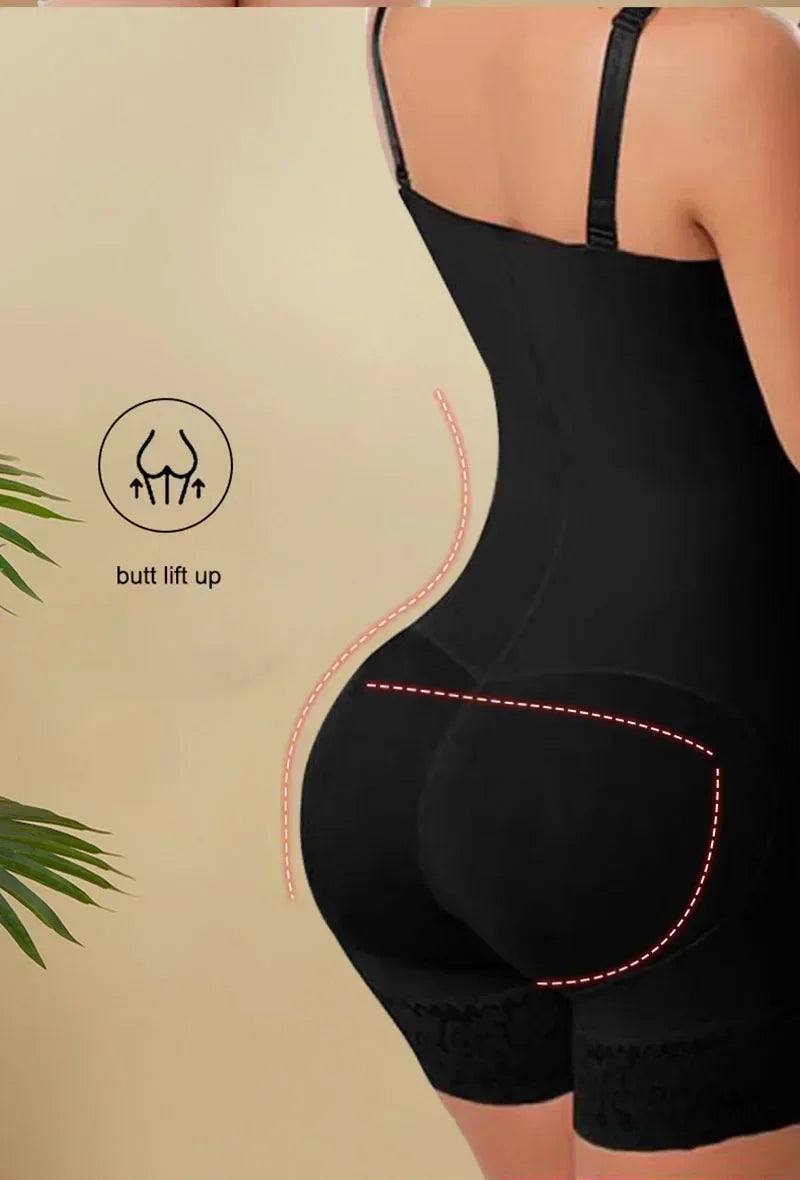 Muscles Rise Full Body Shaper Bodysuit – Tummy Control Waist Trainer & Butt Lifting Shapewear