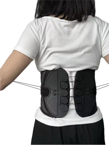 Muscles Rise Adjustable Lumbar Support Belt – Breathable Waist Brace for Back Support & Comfort