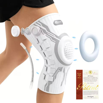 Muscles Rise Adjustable Knee Brace with Patella Gel Pad & Side Stabilizers – Compression Support for Sports & Recovery