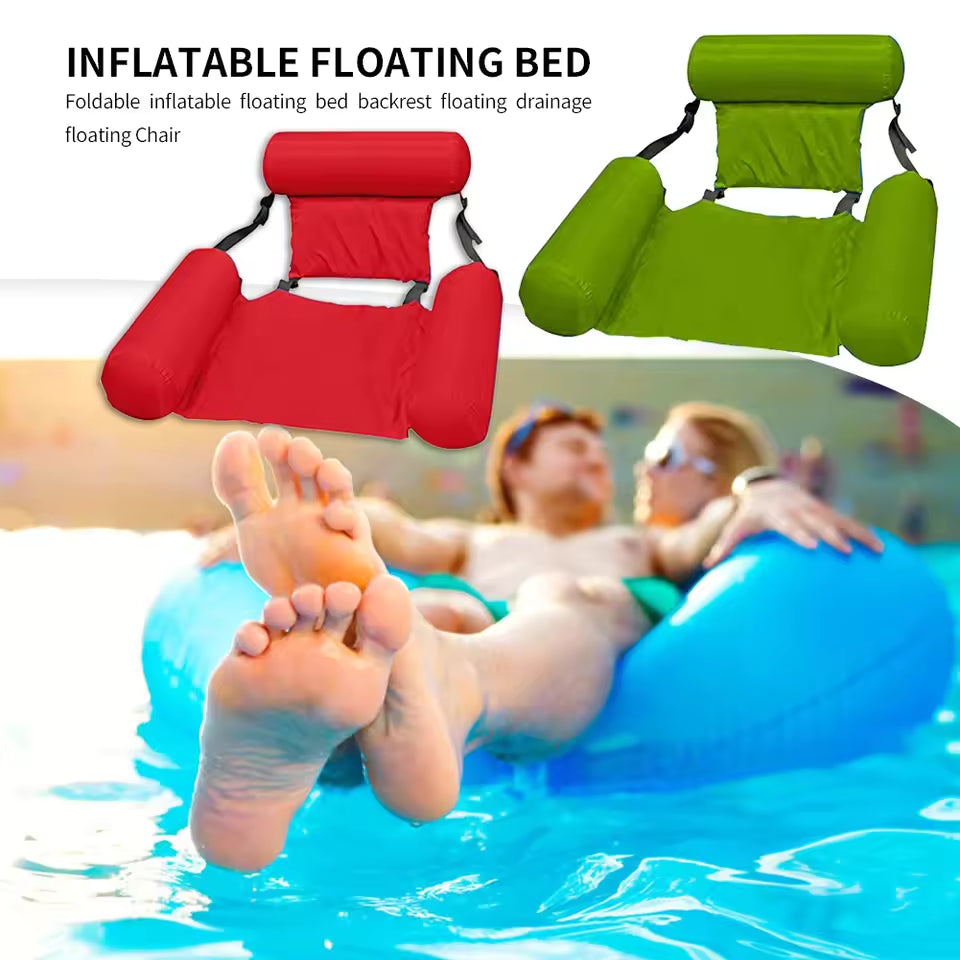 Muscles Rise Inflatable Pool Hammock Float – Floating Water Lounge for Swimming Pools, Beach & Summer Relaxation