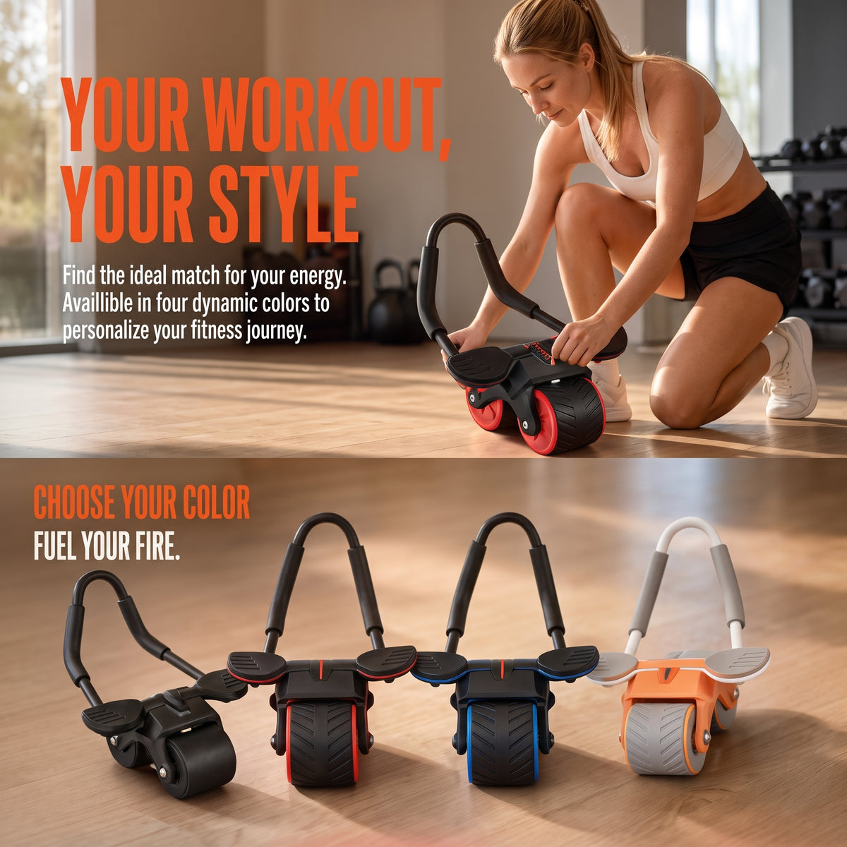 Muscles Rise Automatic Rebound Abs Roller