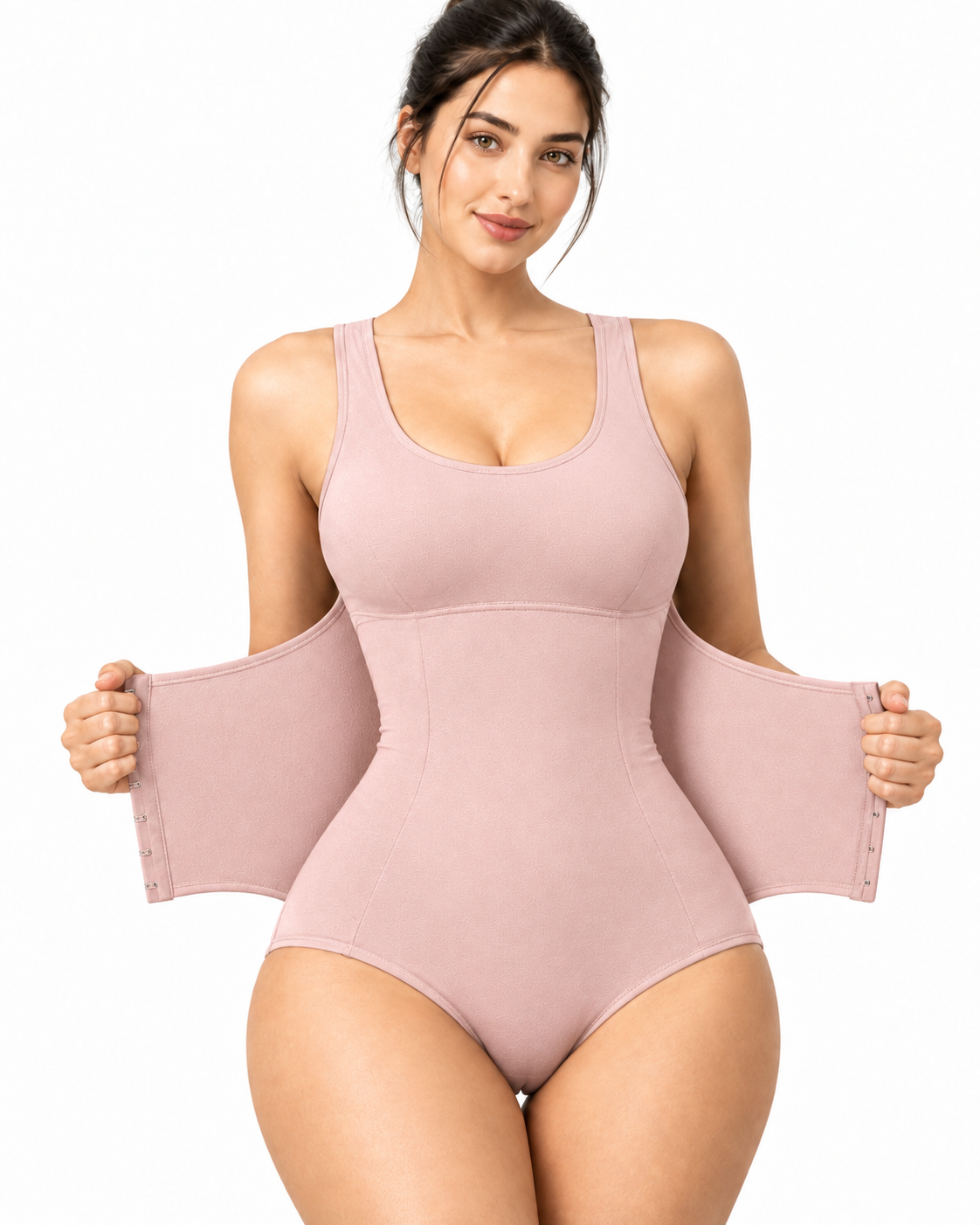 Muscles Rise Zipper Waist Shaper Bodysuit