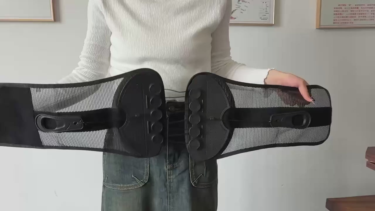 Muscles Rise Adjustable Lumbar Support Belt – Breathable Waist Brace for Back Support & Comfort